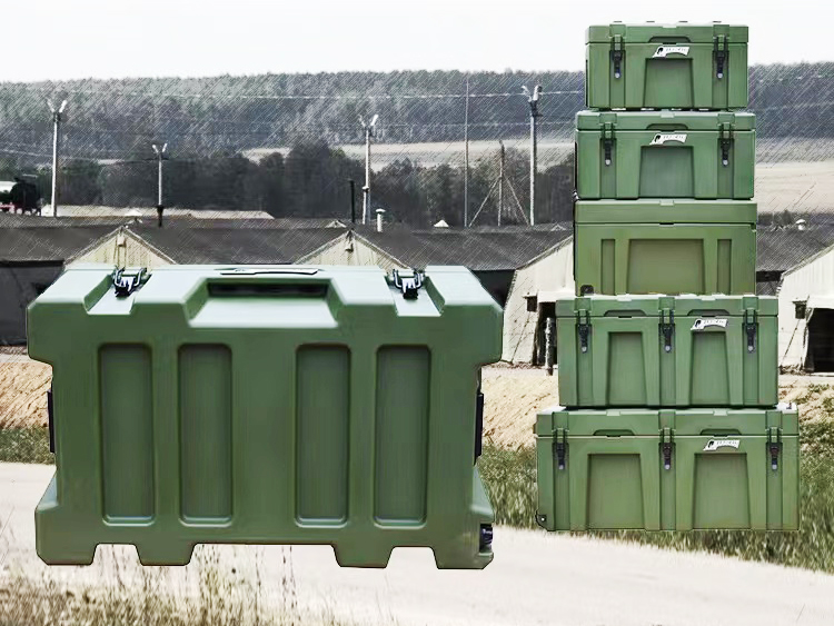 Rolling plastic box