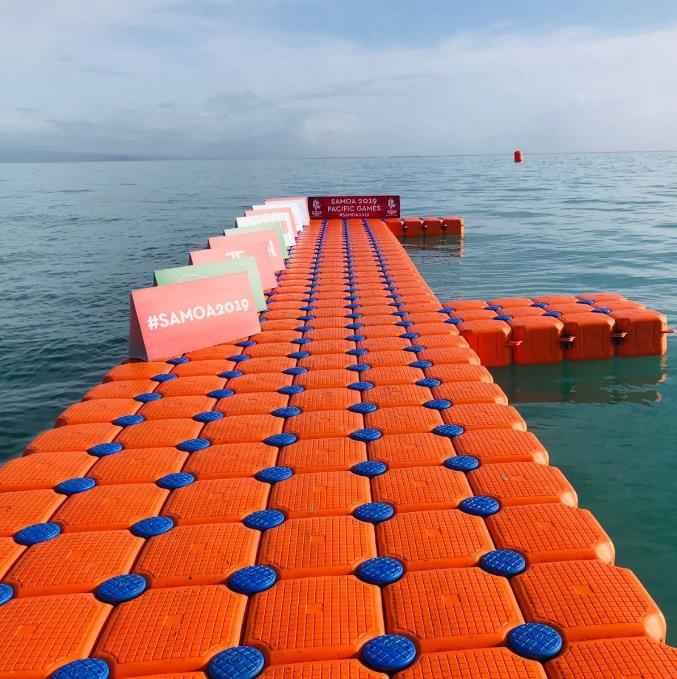 Floating buoy on water